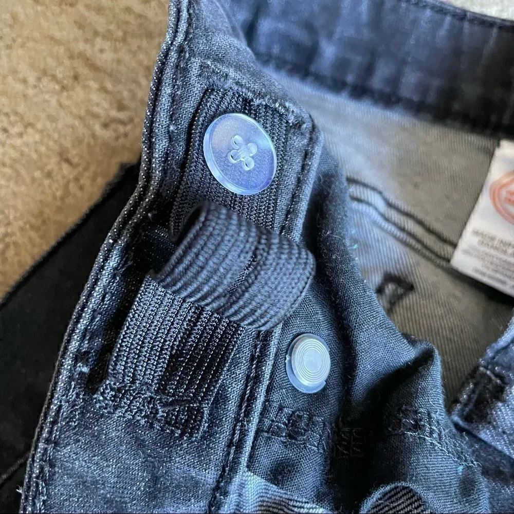 Wonder Nation Dark-Gray Girls Jeans Size 8 Zip and Button 4 Pockets - Picture 9 of 16